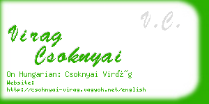 virag csoknyai business card